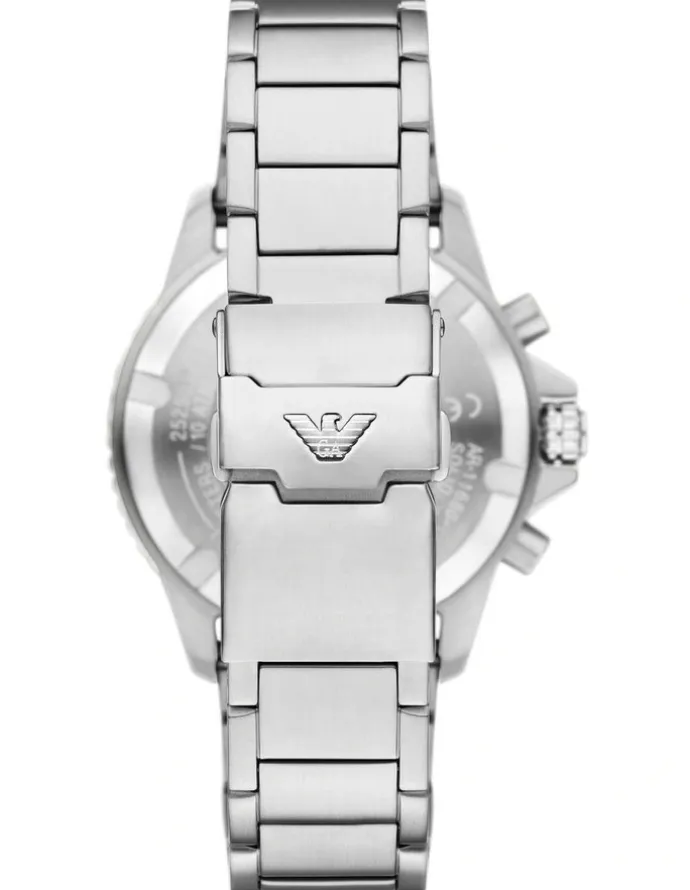 Emporio Armani AR11739 World Explorer Chronograph Watch in Silver