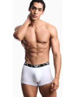 Emporio Armani Bold Monogram Trunks 3 Pack in Multi