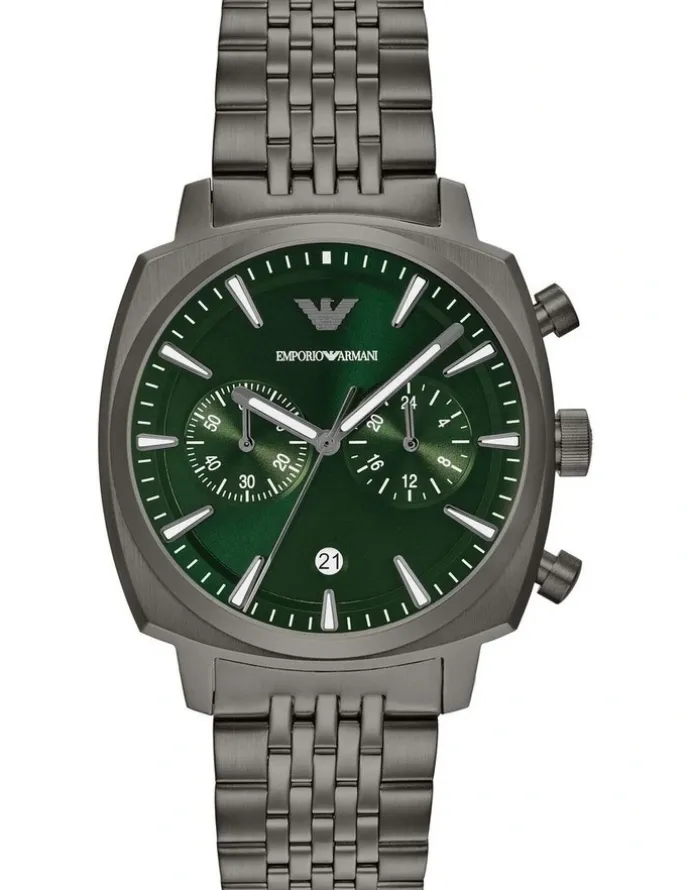 Emporio Armani Chronograph Watches in Gunmetal