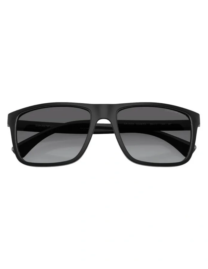 Emporio Armani Injected Polarised EA4033 Sunglasses in Black