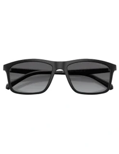 Emporio Armani Injected Polarised Sunglasses in Black