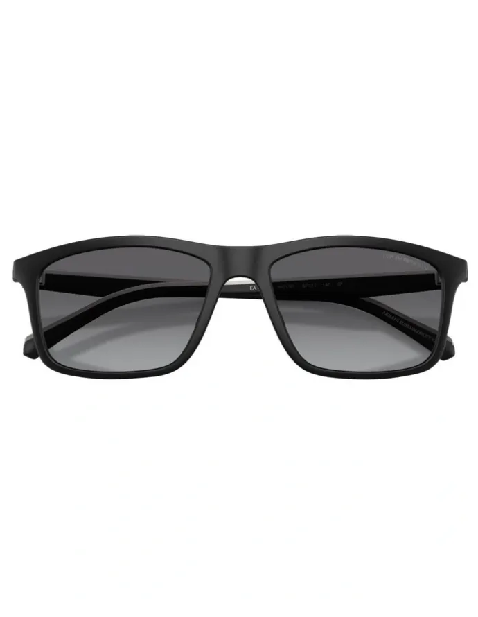 Emporio Armani Injected Polarised Sunglasses in Black