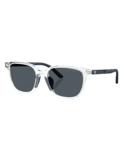 Emporio Armani Injected Sunglasses in Transparent