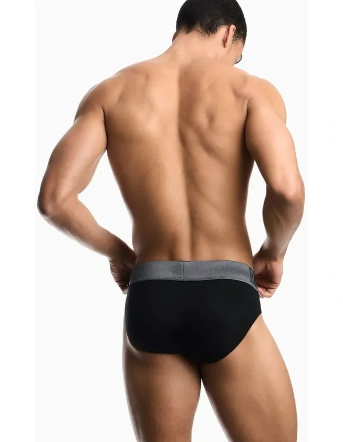 Emporio Armani Mega Logo Brief in Black
