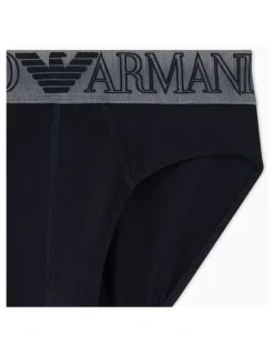 Emporio Armani Mega Logo Brief in Black