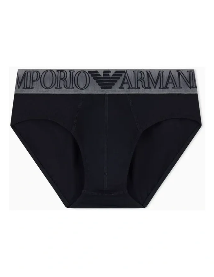 Emporio Armani Mega Logo Brief in Black