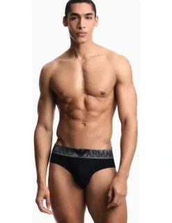 Emporio Armani Mega Logo Brief in Black