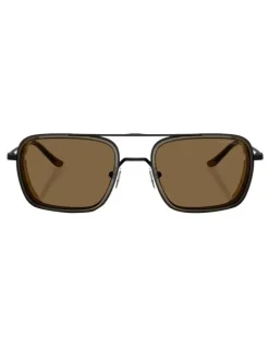 Emporio Armani Metal Sunglasses in Black