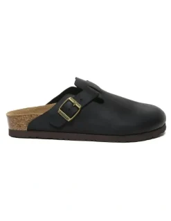 Ever AU Brooklyn Men Buckle Sandal in Black