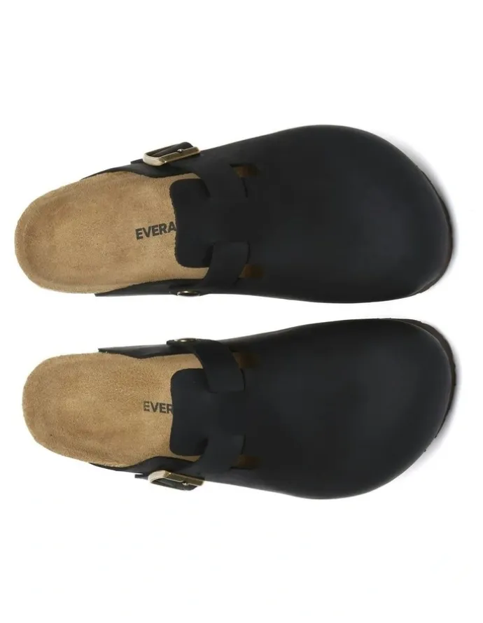 Ever AU Brooklyn Men Buckle Sandal in Black