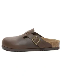 Ever AU Brooklyn Men Buckle Sandal in Chocolate
