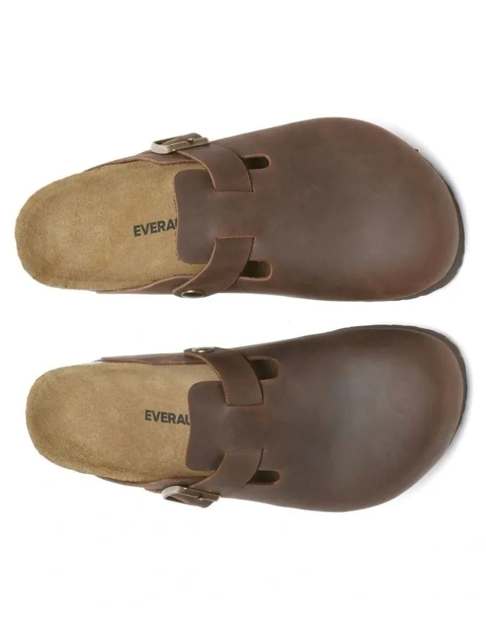 Ever AU Brooklyn Men Buckle Sandal in Chocolate