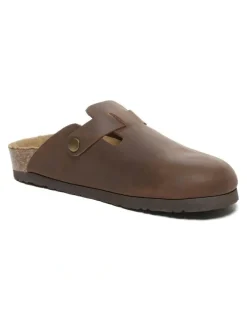 Ever AU Brooklyn Men Buckle Sandal in Chocolate