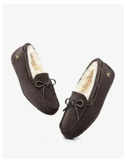 Ever AU Miracle Moccasin Loafers in Chocolate