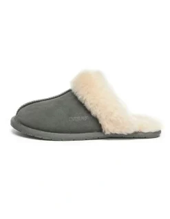 Ever AU Rosa Slipper Suede in Dark Grey