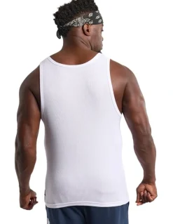 Everlast Lifters Fitted Waffle Tank in White