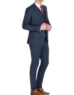 Ferrari Formalwear Unique Soft Blue Tonal Check Jacket Regular