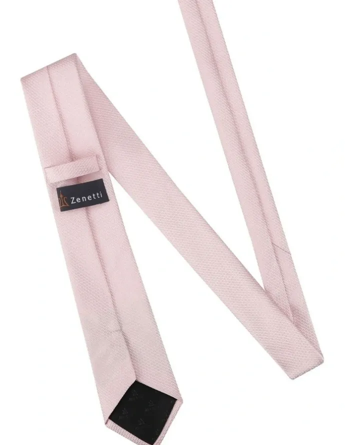 Ferrari Formalwear Zenetti Tie & Hank Set in Blush