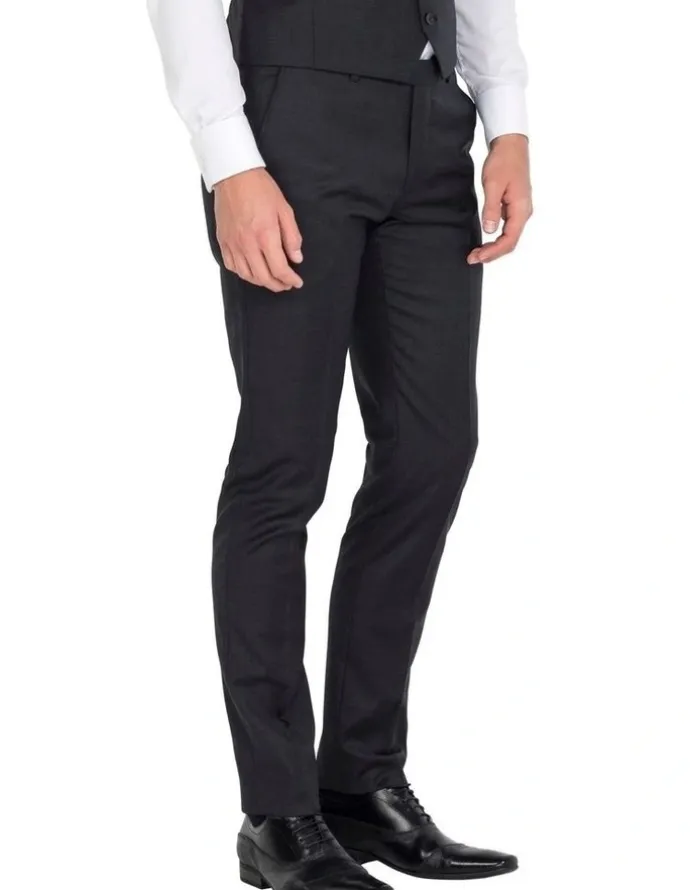 Ferrari Formalwear Pure Wool Suit Trouser in Charcoal