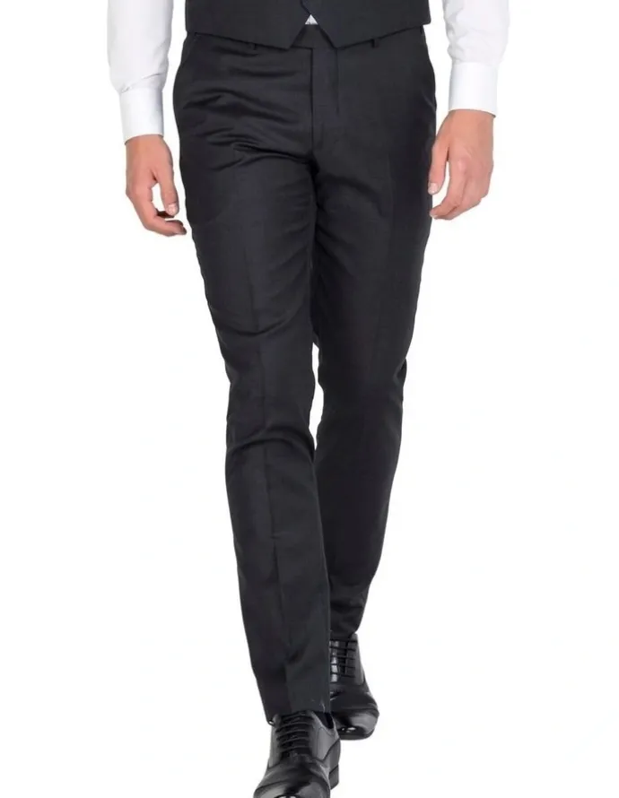 Ferrari Formalwear Pure Wool Suit Trouser in Charcoal