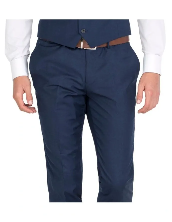 Ferrari Formalwear Tailored Fit Trouser in Navy