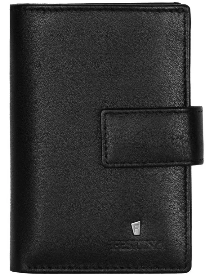 Festina Festina - Rigid Leather Card Holder Classicals Black