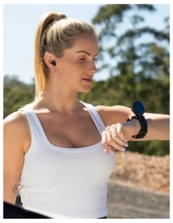 Fit Smart Momentum Audio Smart Watch in Black