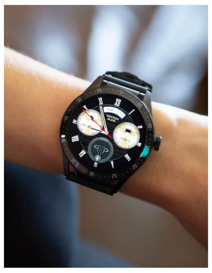 Fit Smart Momentum Audio Smart Watch in Black