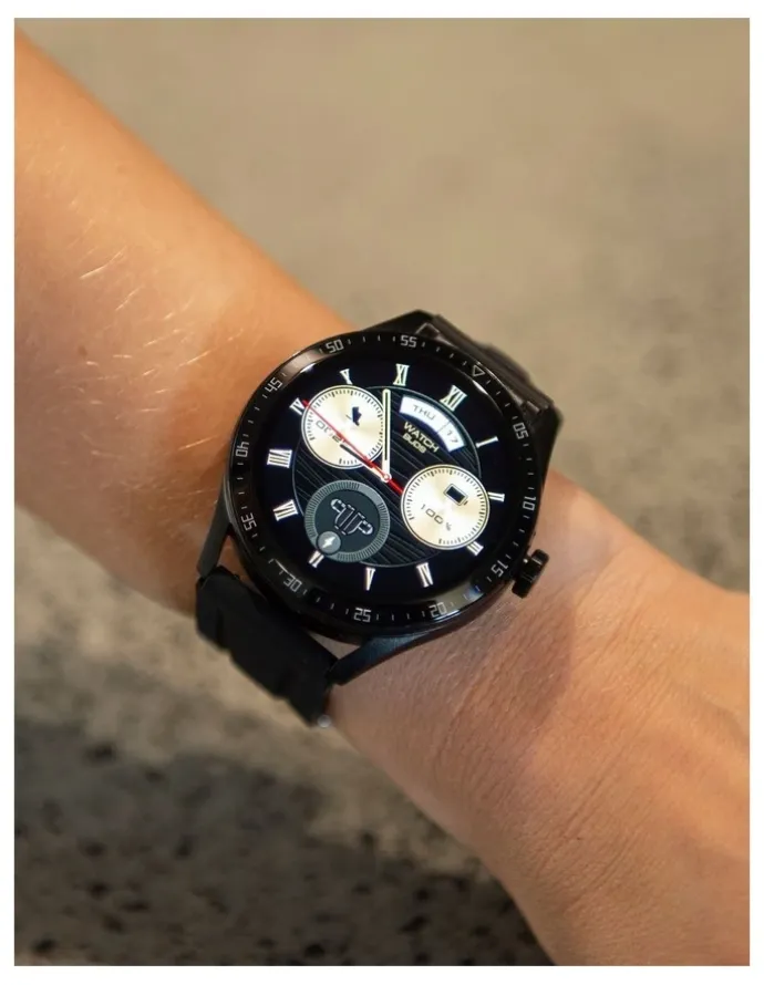Fit Smart Momentum Audio Smart Watch in Black