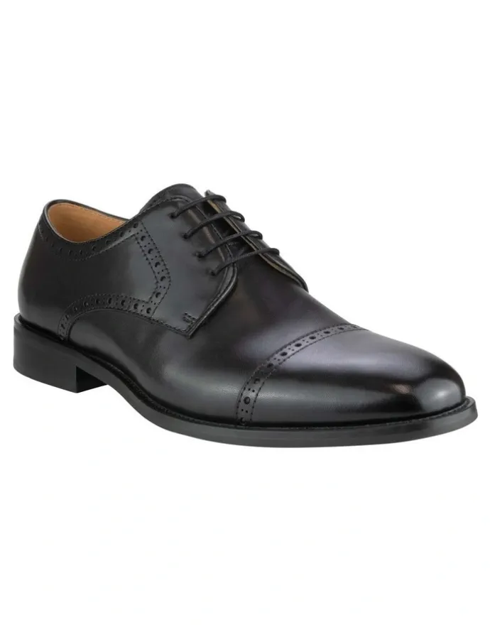 Florsheim Chadwick Cap Toe Derby Shoe in Black
