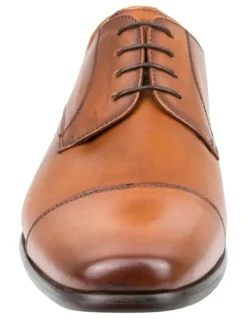 Florsheim Cross Cap Toe Derby Shoes in Tan