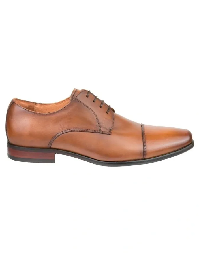 Florsheim Cross Cap Toe Derby Shoes in Tan