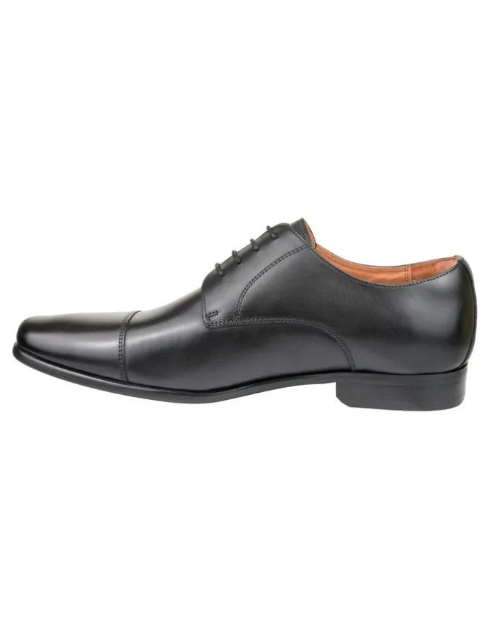 Florsheim Cross Cap Toe Derby Shoes in Black