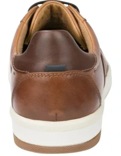 Florsheim Crossover Lace To Toe Sneaker in Tan