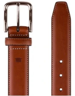 Florsheim Cruise Stitched Crossover Belt in Tan
