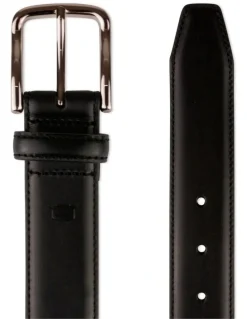 Florsheim Cruise Stitched Crossover Belt in Black