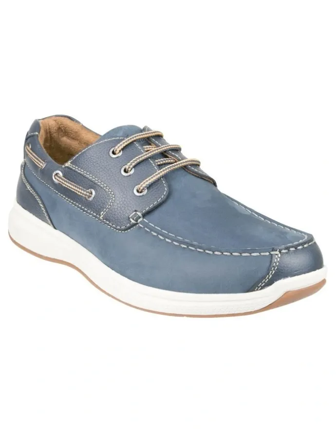 Florsheim Great Lakes Moc Toe Derby in Navy
