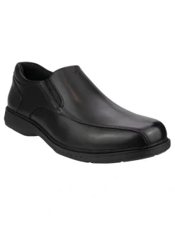 Florsheim Kore Pro Slip On Leather Shoes in Black