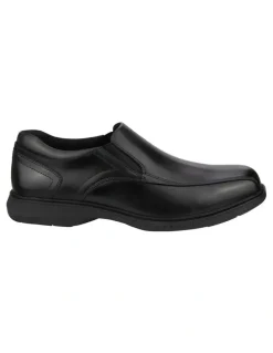 Florsheim Kore Pro Slip On Leather Shoes in Black