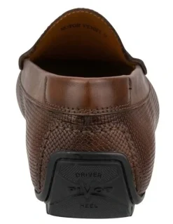 Florsheim Motor Moc Toe Penny Driver Shoes in Tan