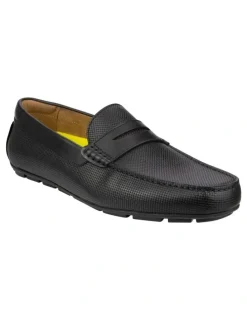 Florsheim Motor Moc Toe Penny Driver Shoes in Black