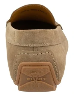Florsheim Motor Moc Toe Venetian Driver Shoes in Sand