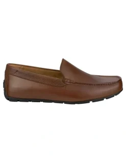 Florsheim Motor Moc Toe Venetian Driver Shoes in Tan