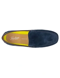 Florsheim Motor Moc Toe Venetian Driver Shoes in Navy