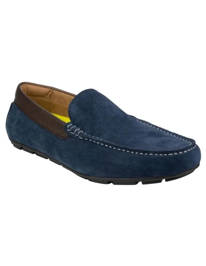 Florsheim Motor Moc Toe Venetian Driver Shoes in Navy