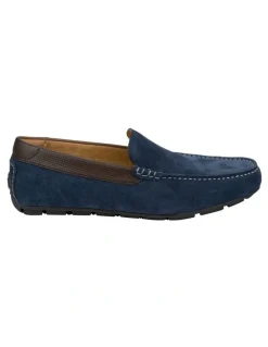 Florsheim Motor Moc Toe Venetian Driver Shoes in Navy