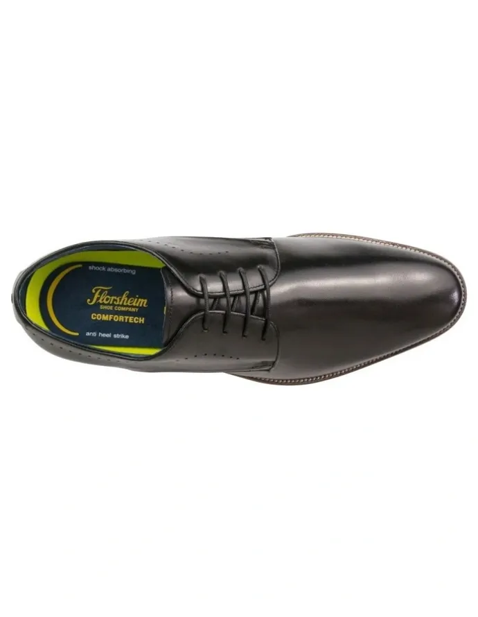 Florsheim Nimbus Plain Toe Derby Wide Width Shoes in Black