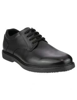 Florsheim Raptor Plain Toe Derby Shoes in Black