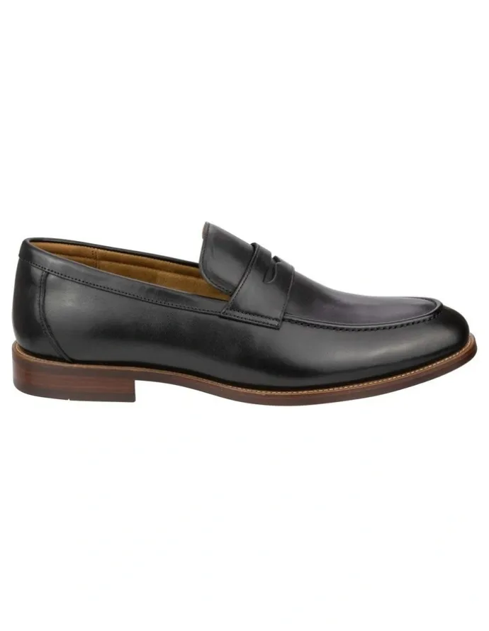 Florsheim Rucci Penny Moc Toe Loafer in Black