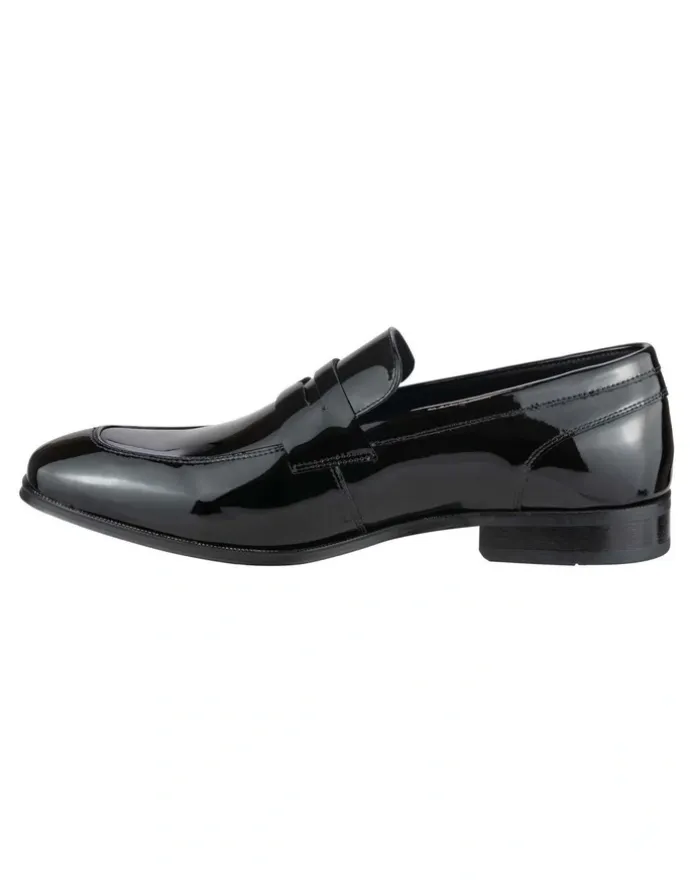 Florsheim Tux Moc Toe Penny Slip On Shoes in Midnight